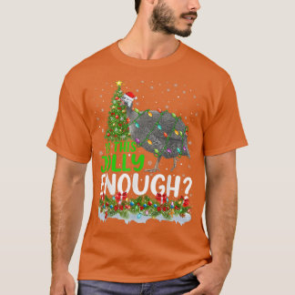 T-shirt L'Arbre De Noël Est Ce Jolly Assez Foule De Guinée