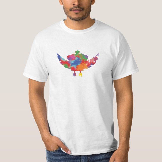 T-shirt L'ARC-EN-CIEL extraordinaire de petit gâteau de (Devant)