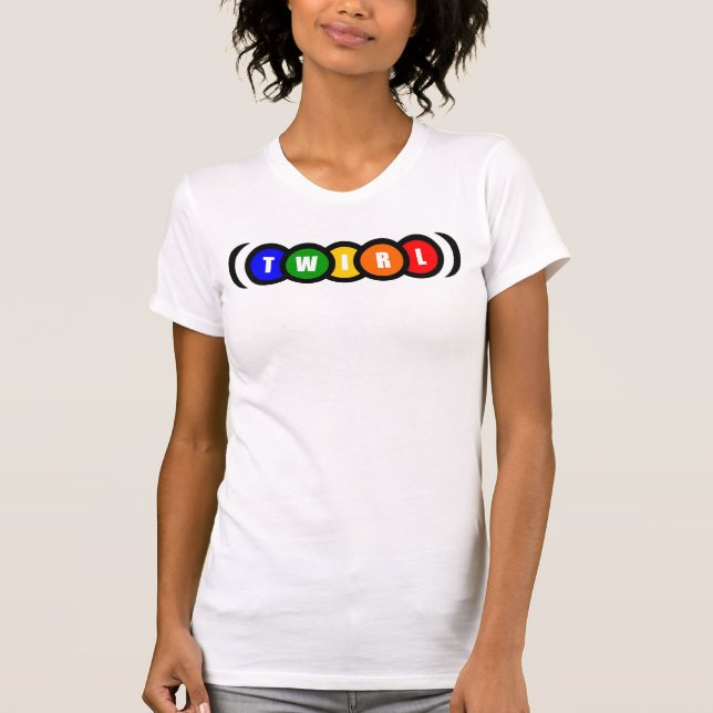 T-shirt L'arc-en-ciel lie le débardeur de pirouette (Devant)