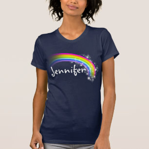 T-shirt L'arc-en-ciel personnalisé tient le premier rôle