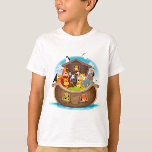 T-shirt L'arche de Noé avec des animaux de jungle