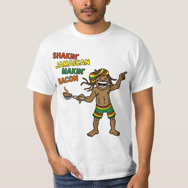 T-shirt Lard jamaïcain de Shakin Makin (Devant)