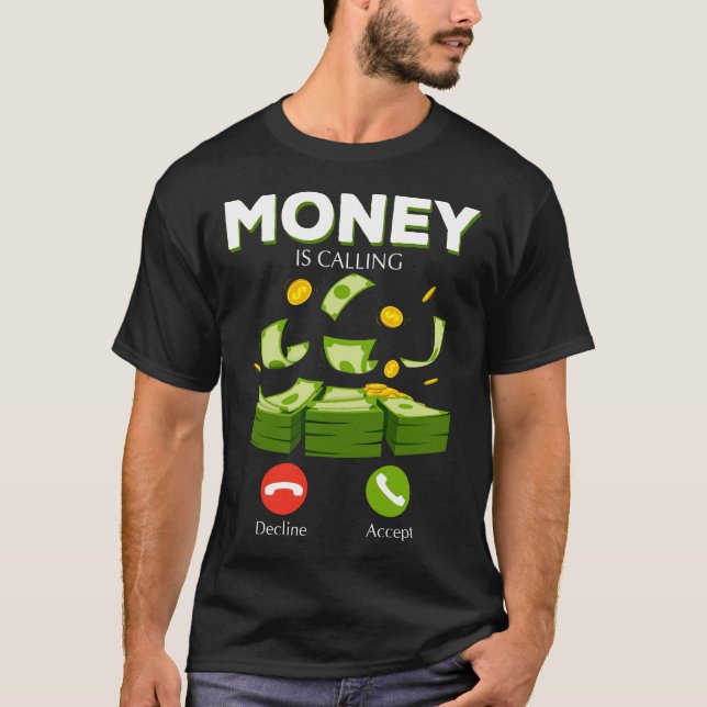 T-shirt L'argent appelle Cash Business Hustler (Devant)