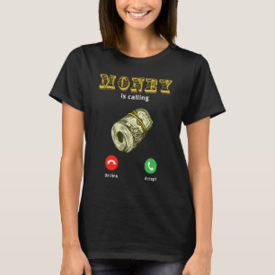 T-shirt L'argent appelle l'argent de caisse 1