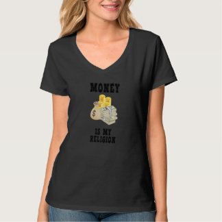 T-shirt L'Argent Est Ma Religion Entrepreneur Argent