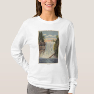 T-shirt L'argent tombe sur la crique argentée, vue de