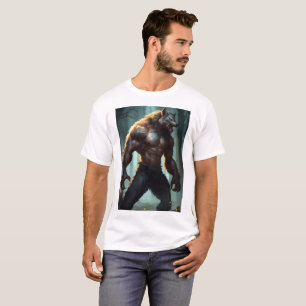 T-shirt L'argent Werewolf : Embodent de la conception de T