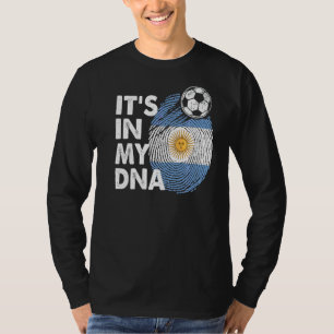 T-shirt L'Argentine Dans Mon Adn Argentine Drapeau Équipe