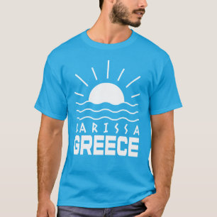 T-shirt Larissa Grèce Sunshine et le Turquoise des hommes 