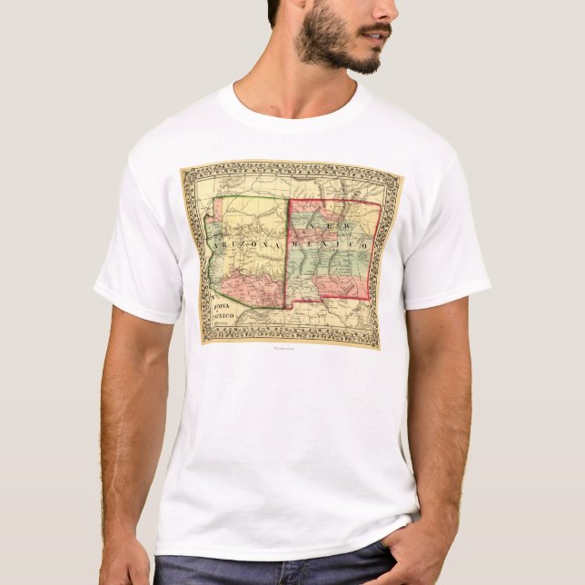 T-shirt L'Arizona et nouvelle carte de MexicoPanoramic (Devant)