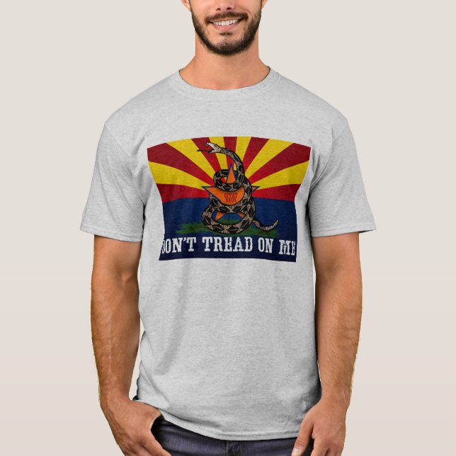 T-shirt L'Arizona : Ne marchez pas sur moi (propre) (Devant)