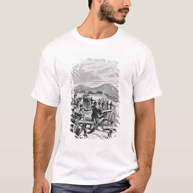 T-shirt L'arme à feu de Gatling de nouveau modèle (Devant)