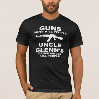 T-shirt L'arme à feu ne tuent pas la chemise avec le texte