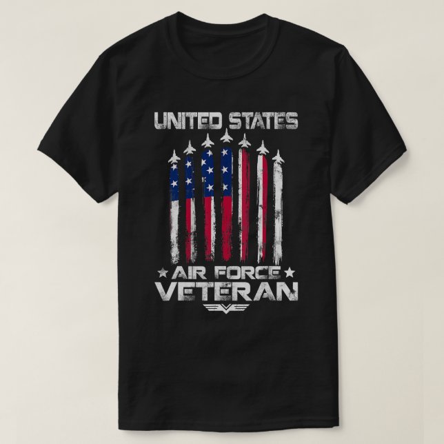 T-shirt L'armée de l'air américaine vétérans 4 juillet T-s (Design devant)