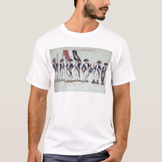 T-shirt L'armée parisienne pendant le Français (Devant)
