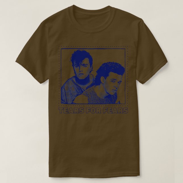 T-shirt Larmes pour la peur 80s esthétique (Design devant)