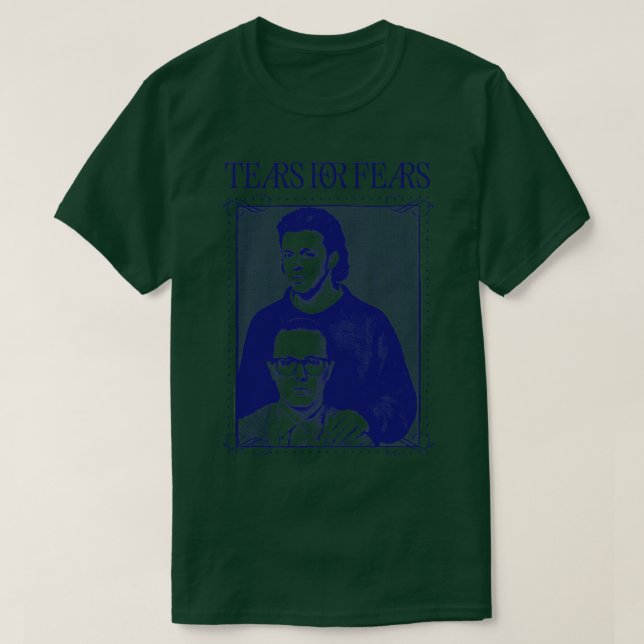 T-shirt Larmes pour la peur 80s Esthétique 1 (Design devant)