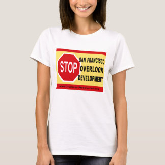 T-shirt L'ARRÊT SF donnent sur le développement