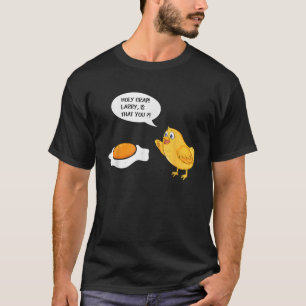 T-shirt Larry C'Est Que Vous Drôle Pun De Poulet