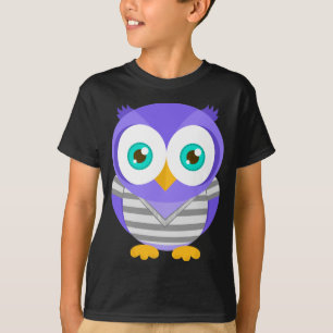 T-shirt Larry le hibou pourpre (original)