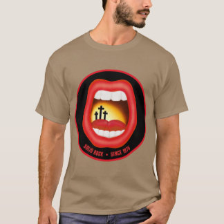 T-SHIRT LARRY NORMAN LA BOUCHE ROCHE SOLIDE