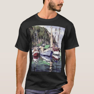 T-shirt L'art acrylique du goulet d'amarrage