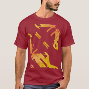 T-shirt L'art contemporain Orange Sud-Ouest semble Abstrai