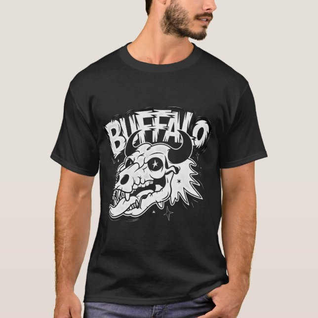 T-shirt L'art crânien de Buffalo (Devant)