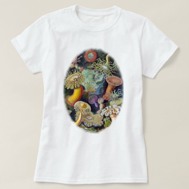 T-shirt l'art de la nature par Ernst Haeckel (Design devant)