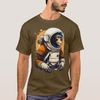 T-shirt L'art de l'astronaute singe