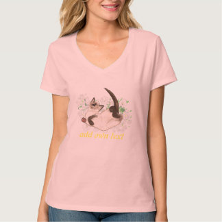 T-shirt L'art du chat siamois personnalisé