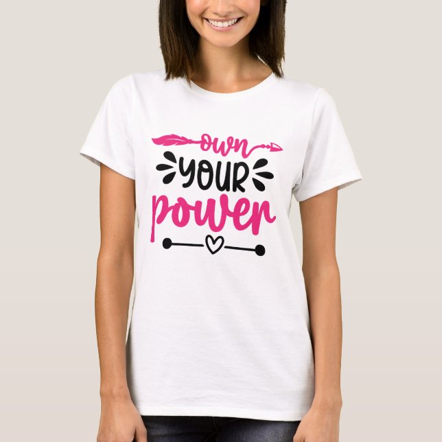 T-shirt L'art du chien positif | Devis motivationnel (Devant)
