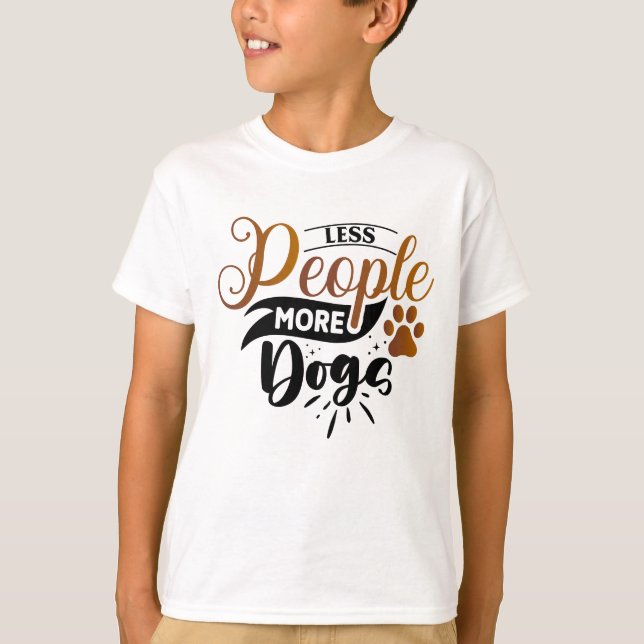T-shirt L'art du chien positif | Devis motivationnel (Devant)