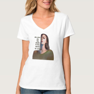 T-shirt L'art du portrait motivant