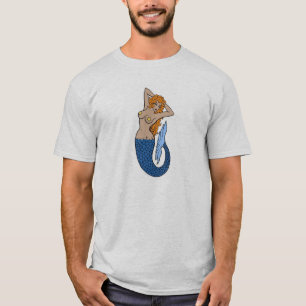 T-shirt L'art du tatouage de la sirène Vintage