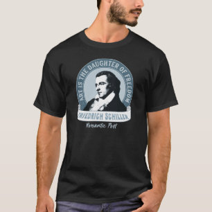 T-shirt L'art est la fille de la liberté Poète romantiqu