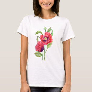 T-shirt L'art floral des Papes rouges