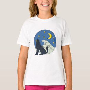 T-shirt L'art mystique du loup céleste