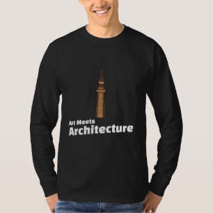T-shirt L'art rencontre l'architecture – Architecte Art