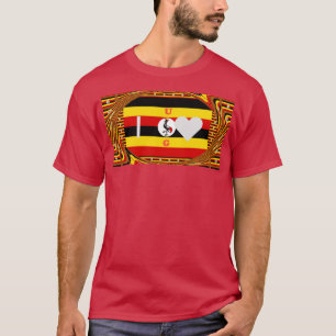 T-shirt L'Art Vibrant Ouganda Inspiré Du Drapeau