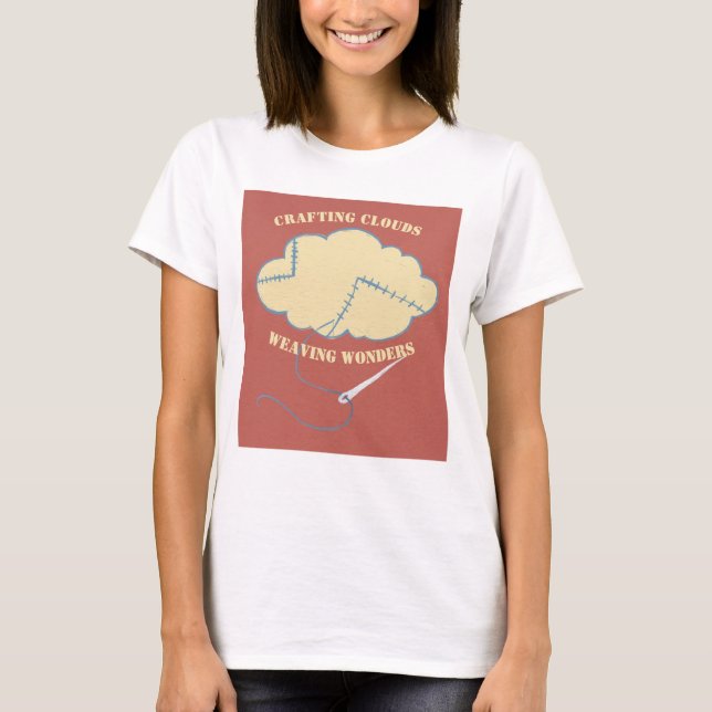T-shirt L'artisanat des nuages Le tissage des merveilles (Devant)