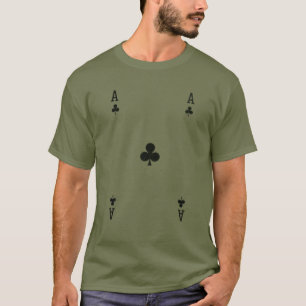 T-shirt L'As Des Clubs   Costume drôle d'Halloween   Pla P