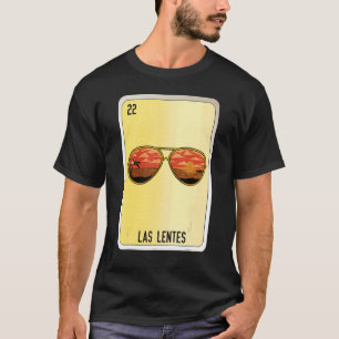 T-shirt Las Lentes Mexicaine Lotterie Cartes de Bingo
