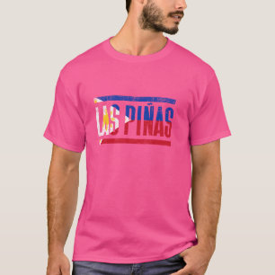 T-SHIRT LAS PIÑAS PHILIPPINES AVEC SON DRAPEAU FILIPINO FI