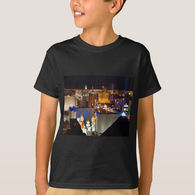T-shirt Las Vegas, heure de la nuit (Devant)