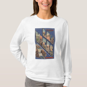T-shirt Las Vegas, Nevada - grandes scènes 2 de lettre