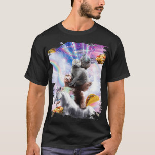 T-shirt Laser Eyes Space Guinea Pig Cat Sloth Unicorn _2