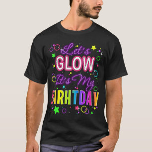 T-shirt Laser Laser Font Llow anniversaire mignon arc-en-c