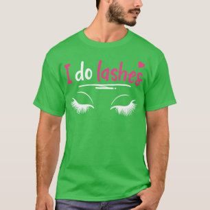 T-shirt Lashes Eyelash Lash Artistes Cosmétiques