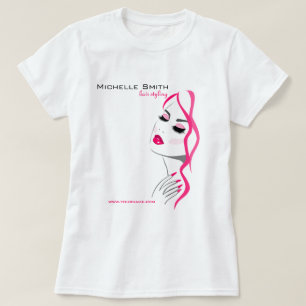 T-shirt Lashes Manucure Cheveux rose fille marque de beaut